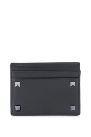 Rockstud Leather Card Holder