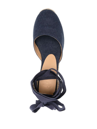 Castaner Flat Shoes Clear Blue