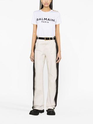 Balmain T-shirts And Polos White