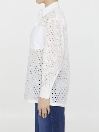 Broderie Anglaise Cotton Shirt