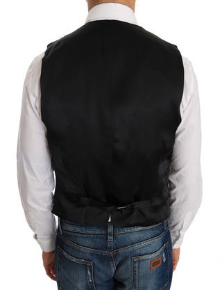 Elegant Slim Fit Formal Vest In Black