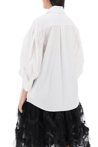 Puff Sleeve Shirt With Embellishment