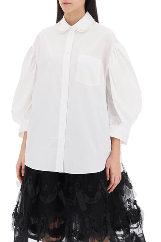 Puff Sleeve Shirt With Embellishment