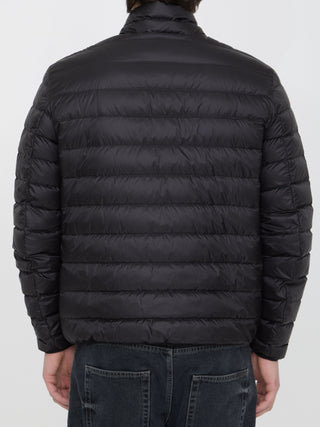 Short Down Jacket With Logo