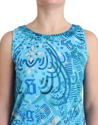 Elegant Sleeveless Silk-detailed Top