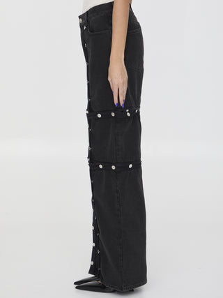 Snap-button Pants