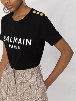 Balmain T-shirts And Polos Black