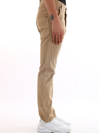 Beige Cotton Trousers