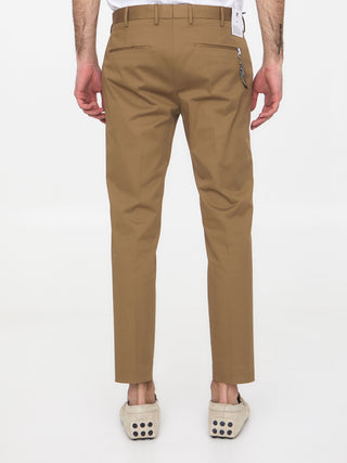 Beige Gabardine Trousers