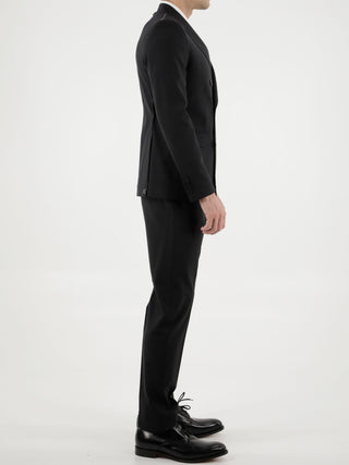 Black Wool Two-piece Suit