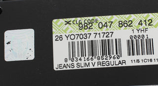 Green Slim Fit Cotton Stretch Jeans