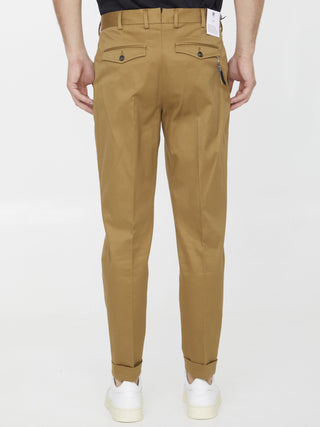 Beige Cotton Trousers