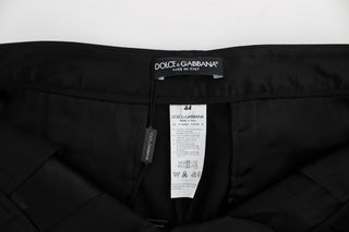 Elegant Black Torero Capri Pants