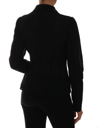 Semi-transparent Darkgreen Nylon Blazer