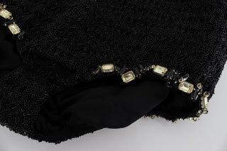 Elegant High Waist Sequined Silk Shorts