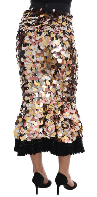 Sequin Embellished High-waist Pencil Skirt