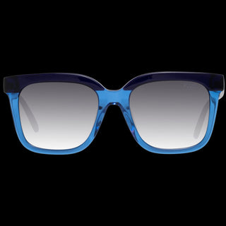 Chic Blue Square Gradient Sunglasses