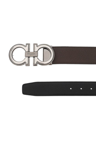 Reversible Gancini Buckle Belt