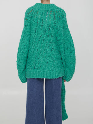 Asymmetric Green Jumper