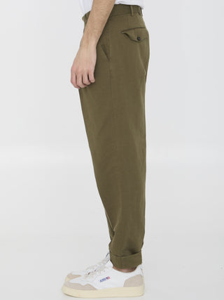 Cotton And Linen Trousers