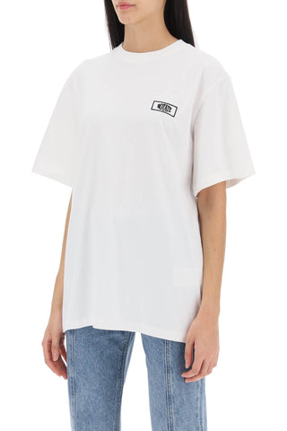T-shirt With Logo Embroidery