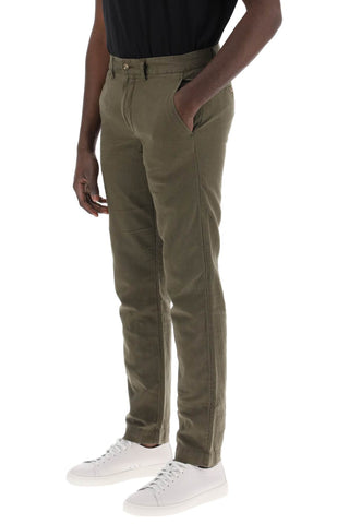 Linen And Cotton Blend Pants For