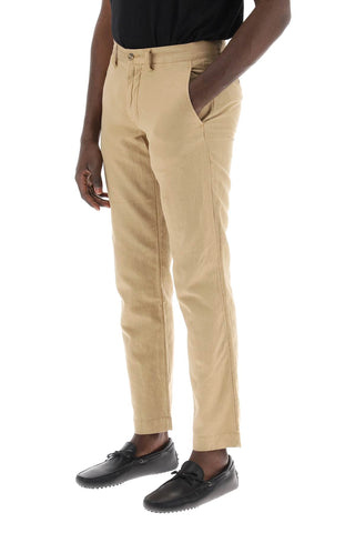 Linen And Cotton Blend Pants For