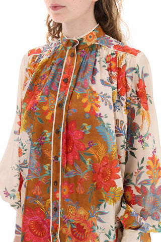 Ginger' Blouse With Floral Motif