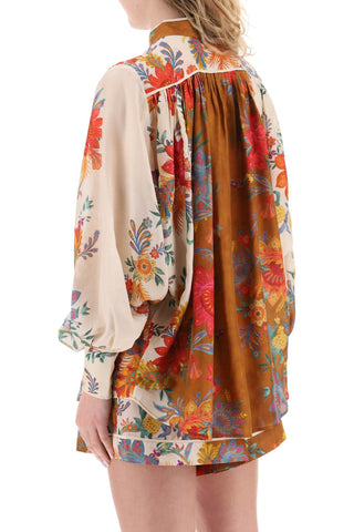 Ginger' Blouse With Floral Motif