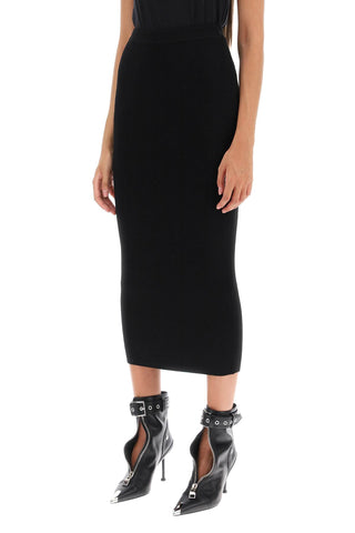 Ribbed-knit Pencil Skirt