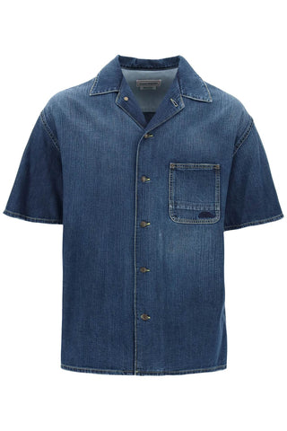 Organic Denim Short Sleeve Shirt