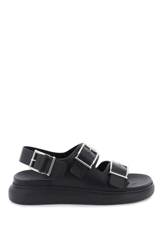 Leather Sandals With Maxi Buckles