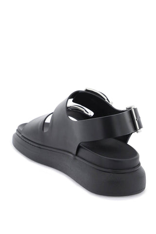 Leather Sandals With Maxi Buckles