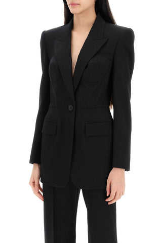 Fitted Jacket With Bustier Details