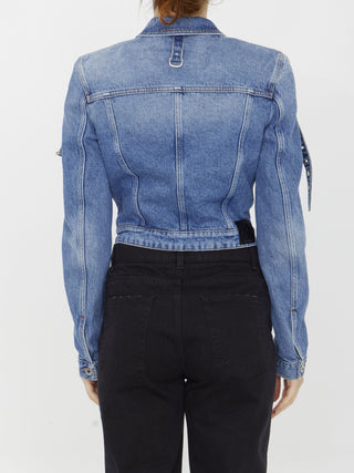 Cargo Crop Denim Jacket