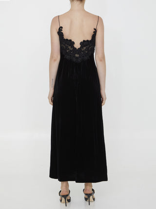 Sensory Velvet Slip Dress