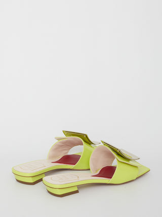 Belle Vivier Metal Buckle Sandals