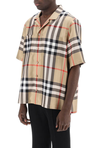 Bowling Shirt In Tartan Silk