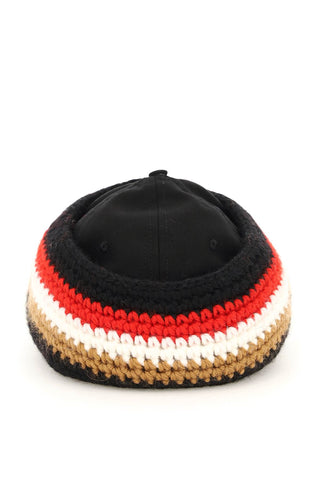 Baseball Cap With Knit Headband