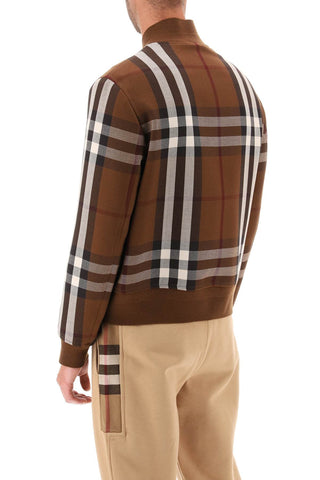 Bomber Jacket With Burberry Check Motif