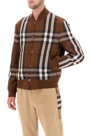 Bomber Jacket With Burberry Check Motif