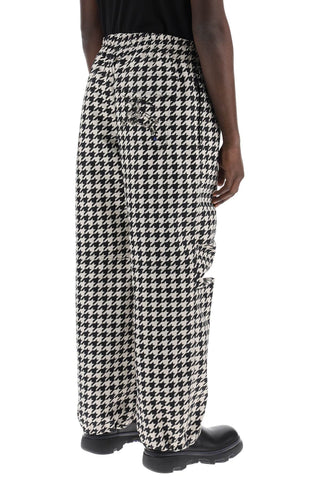 Workwear Pants In Houndstooth