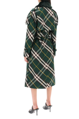 Kensington Trench Coat With Check Pattern