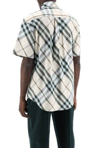 Short-sleeved Checkered Shirt