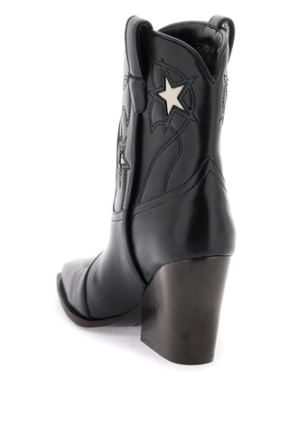 Texan Ankle Boots With Star Embroidery