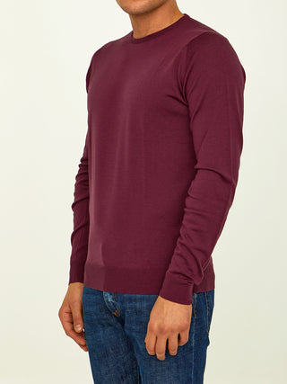 Plum-colored Merino Jumper