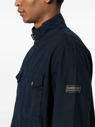 Barbour International Coats Blue