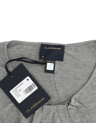 Elegant Gray Cashmere-blend Jumper