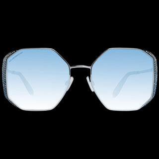 Elegant Silver Trapezium Sunglasses