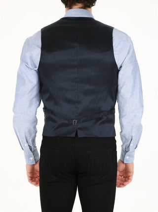 Blue Wool Vest